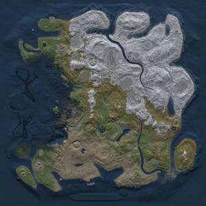 Thumbnail Rust Map: Procedural Map, Size: 4250, Seed: 2073598424, 17 Monuments