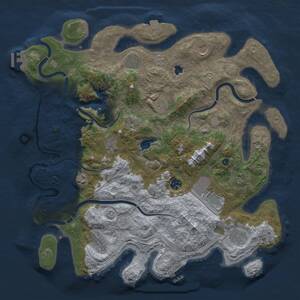 Thumbnail Rust Map: Procedural Map, Size: 4250, Seed: 80977088, 17 Monuments