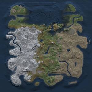Thumbnail Rust Map: Procedural Map, Size: 4250, Seed: 925391174, 17 Monuments