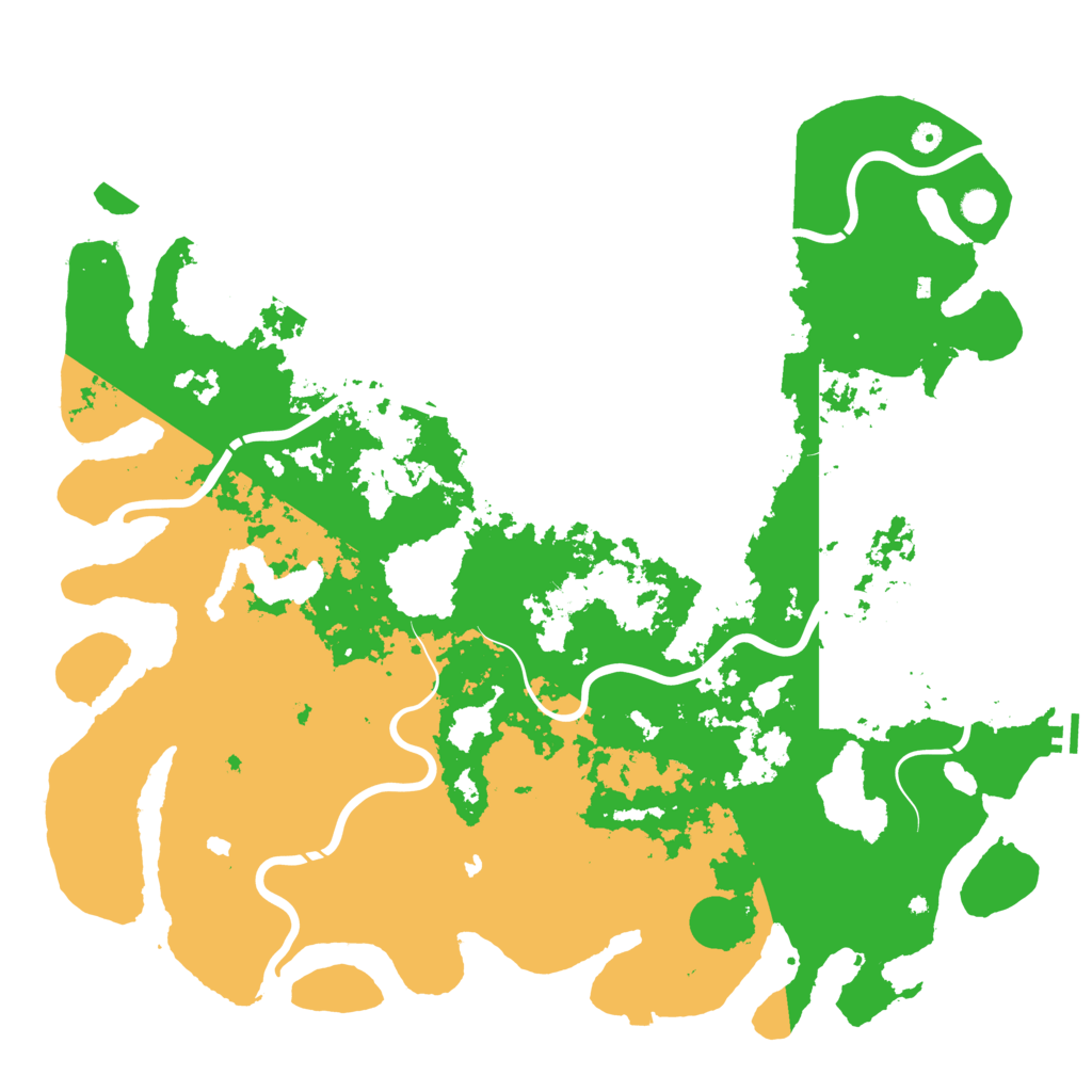 Biome Rust Map: Procedural Map, Size: 5500, Seed: 727756382