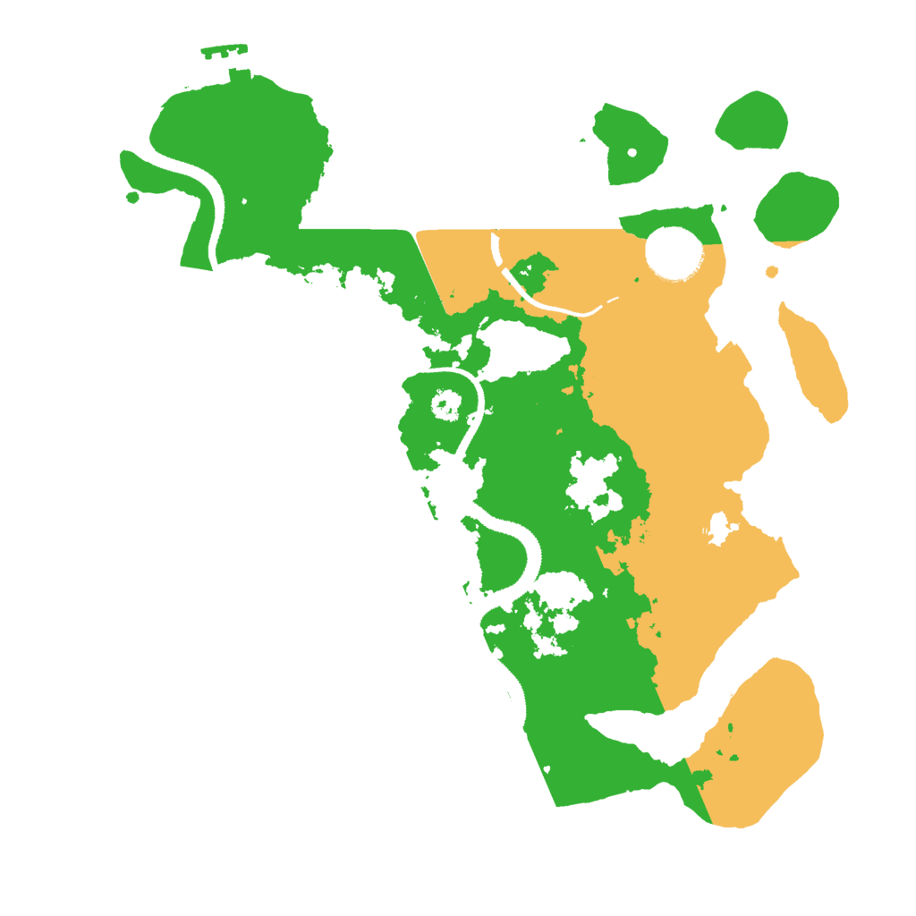 Biome Rust Map: Procedural Map, Size: 3000, Seed: 44845546