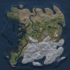 Thumbnail Rust Map: Procedural Map, Size: 3900, Seed: 805033570, 16 Monuments