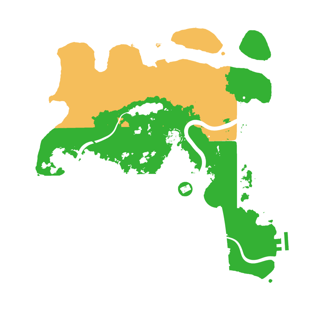 Biome Rust Map: Procedural Map, Size: 3500, Seed: 1293190955