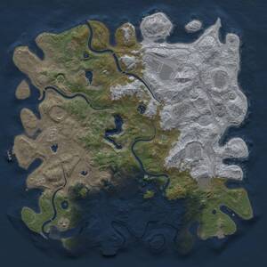 Thumbnail Rust Map: Procedural Map, Size: 4750, Seed: 68129295, 17 Monuments