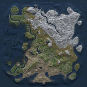 Thumbnail Rust Map: Procedural Map, Size: 4250, Seed: 206928003, 17 Monuments