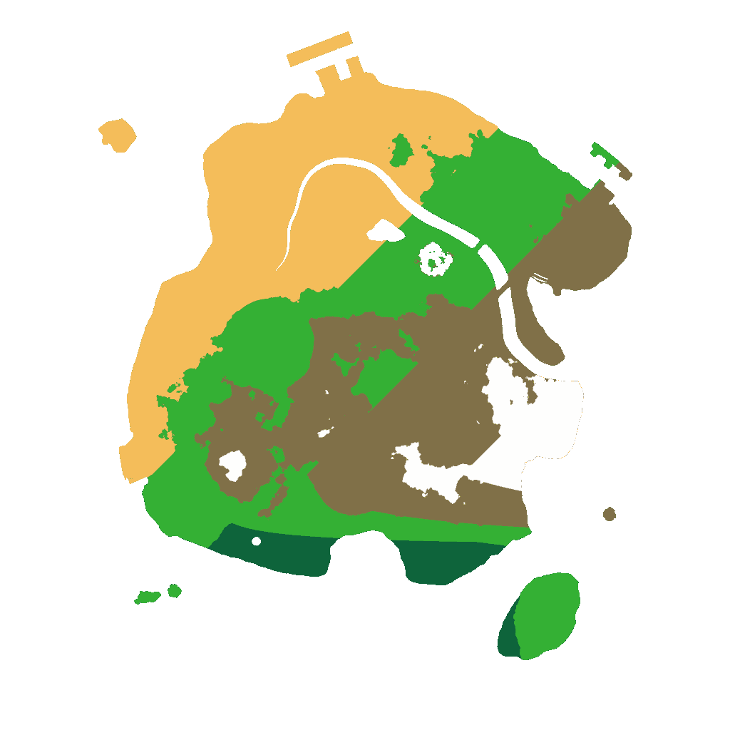 Biome Rust Map: Procedural Map, Size: 2200, Seed: 1321026173