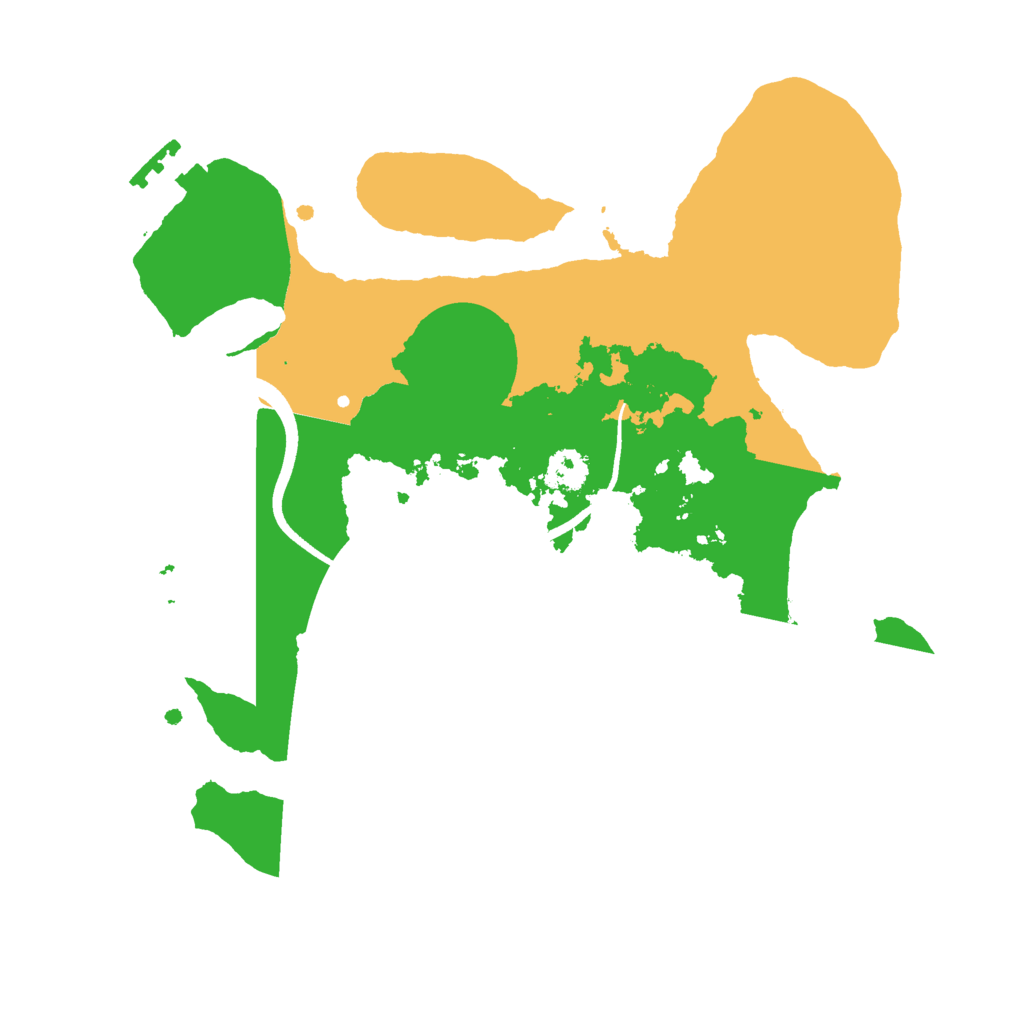 Biome Rust Map: Procedural Map, Size: 2500, Seed: 1583029457