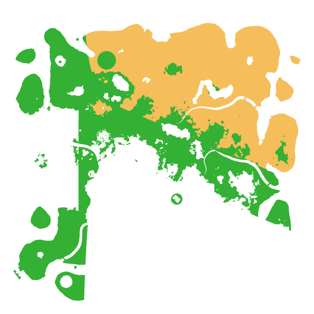 Biome Rust Map: Procedural Map, Size: 4500, Seed: 542999815
