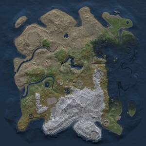 Thumbnail Rust Map: Procedural Map, Size: 4000, Seed: 70053464, 17 Monuments