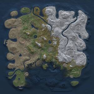 Thumbnail Rust Map: Procedural Map, Size: 4250, Seed: 1371295370, 15 Monuments