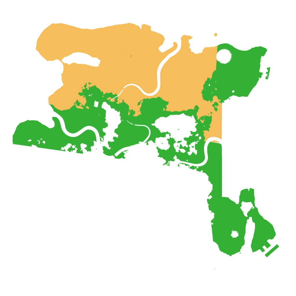Biome Rust Map: Procedural Map, Size: 3650, Seed: 61542414