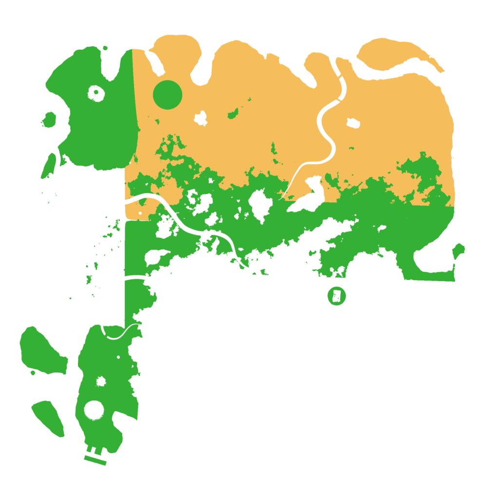 Biome Rust Map: Procedural Map, Size: 4500, Seed: 764427883