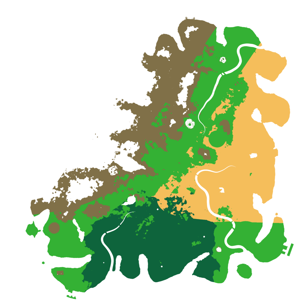 Biome Rust Map: Procedural Map, Size: 4750, Seed: 258651785