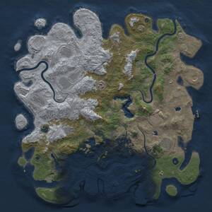 Thumbnail Rust Map: Procedural Map, Size: 4750, Seed: 258651785, 17 Monuments