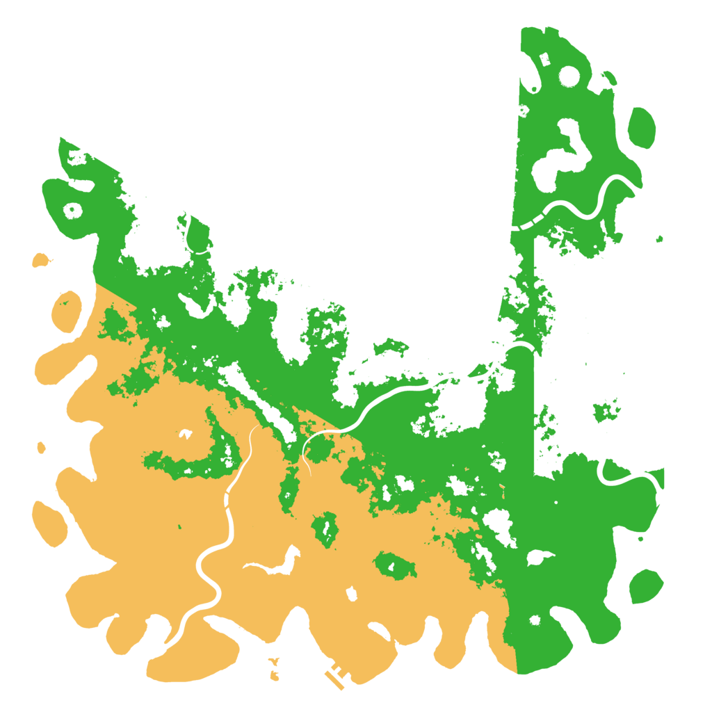 Biome Rust Map: Procedural Map, Size: 6000, Seed: 669821204
