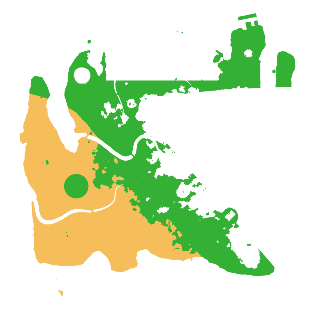 Biome Rust Map: Procedural Map, Size: 3500, Seed: 3769