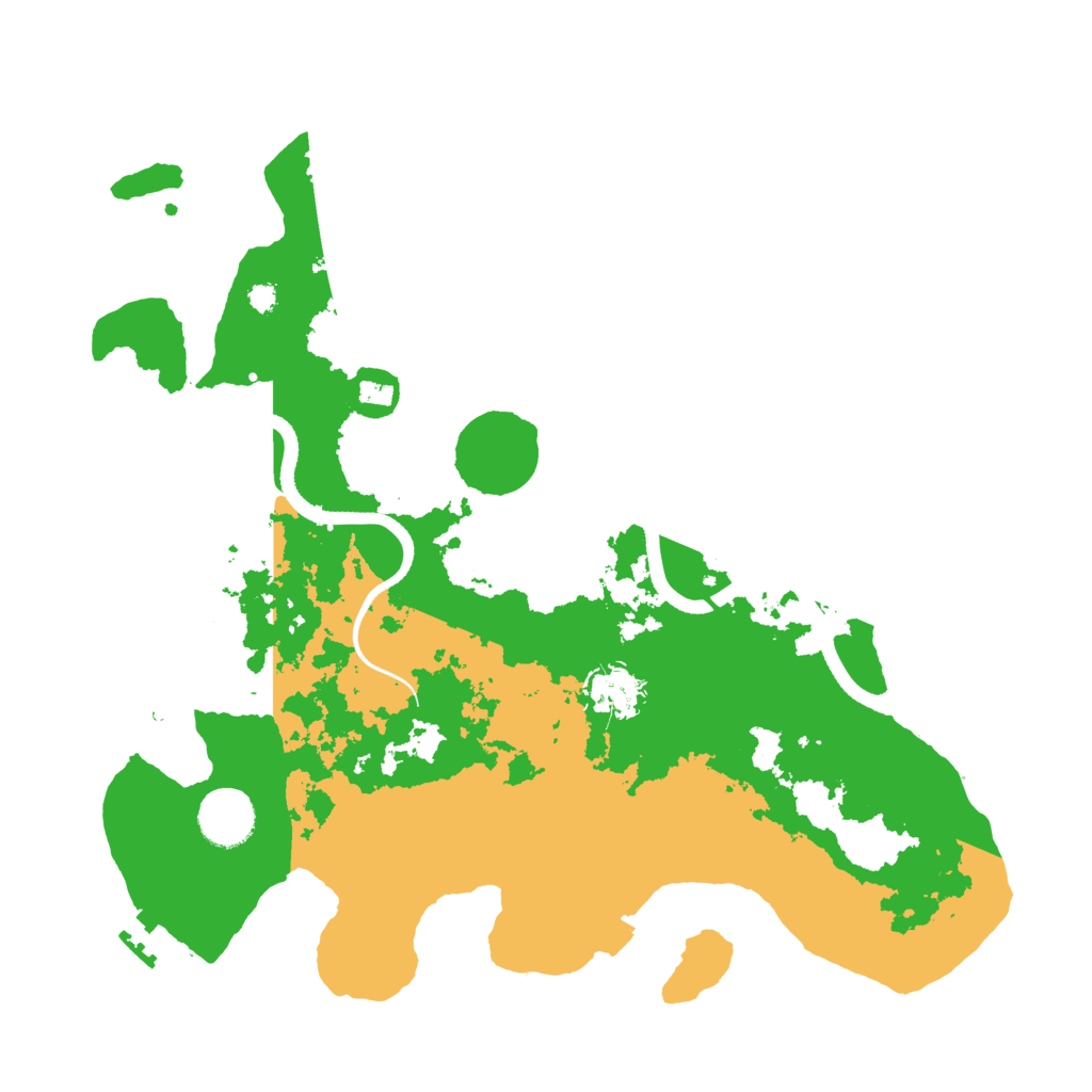 Biome Rust Map: Procedural Map, Size: 3500, Seed: 55267
