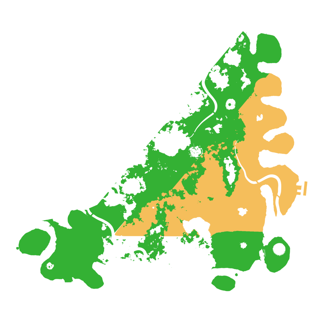 Biome Rust Map: Procedural Map, Size: 4500, Seed: 619258376