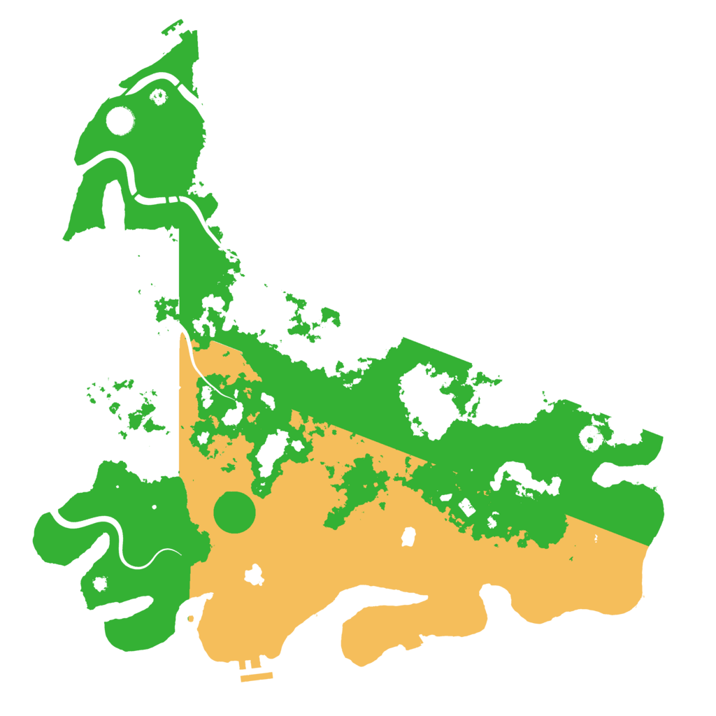 Biome Rust Map: Procedural Map, Size: 4500, Seed: 1225489