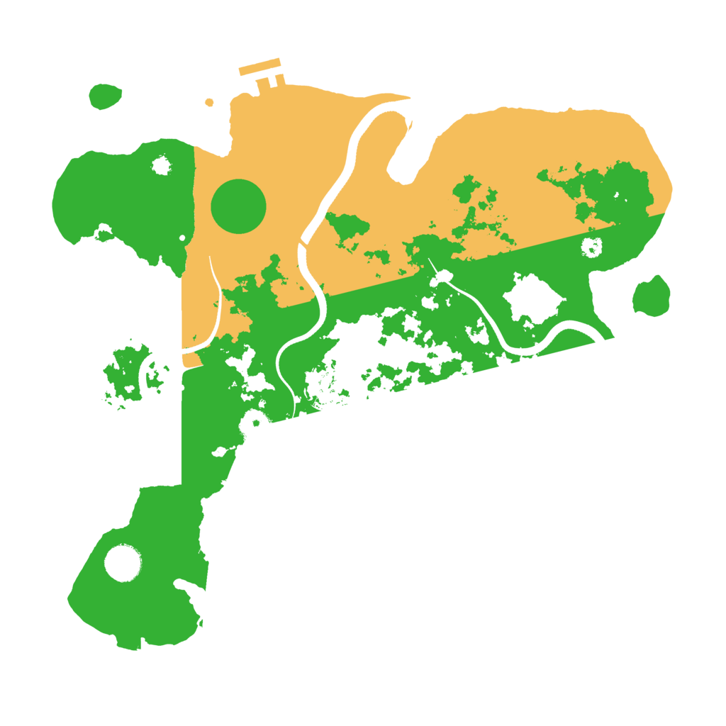 Biome Rust Map: Procedural Map, Size: 3500, Seed: 90540619