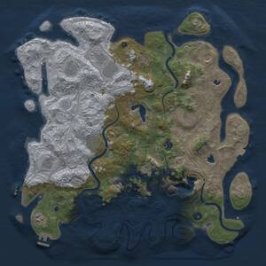 Thumbnail Rust Map: Procedural Map, Size: 4500, Seed: 1798935957, 17 Monuments