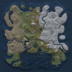 Thumbnail Rust Map: Procedural Map, Size: 4250, Seed: 1020584181, 17 Monuments
