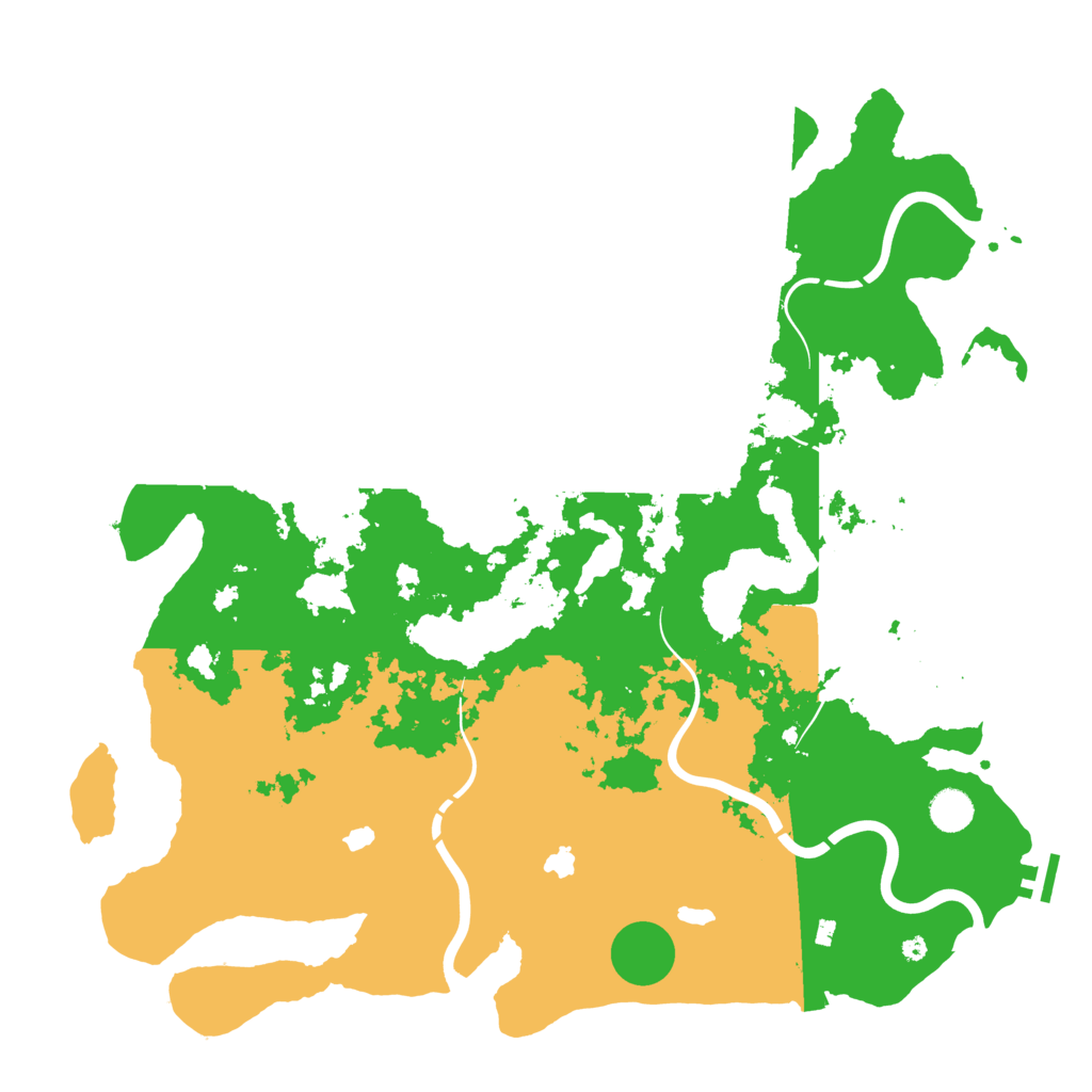 Biome Rust Map: Procedural Map, Size: 4500, Seed: 298369743