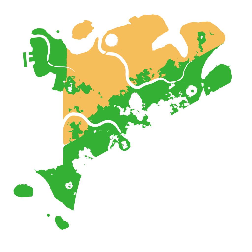 Biome Rust Map: Procedural Map, Size: 3500, Seed: 268917028
