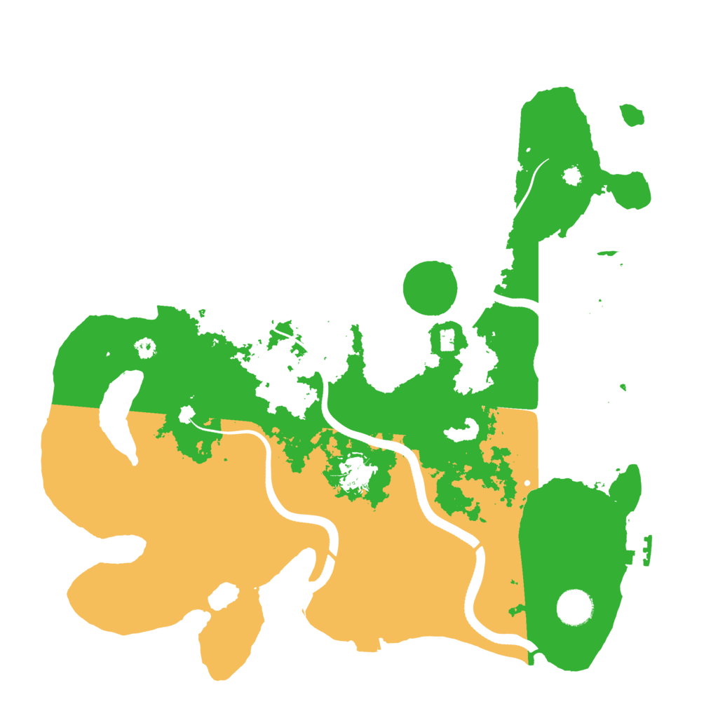 Biome Rust Map: Procedural Map, Size: 3500, Seed: 27844792