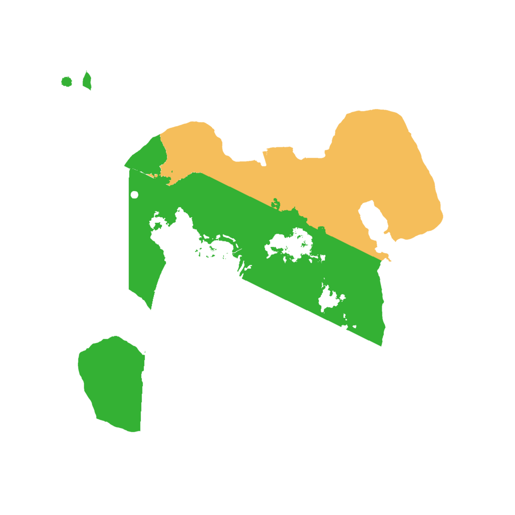 Biome Rust Map: Procedural Map, Size: 2000, Seed: 154879