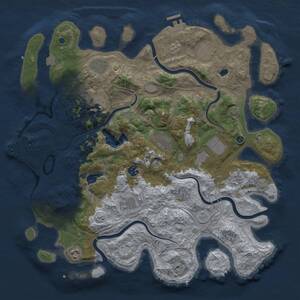 Thumbnail Rust Map: Procedural Map, Size: 4250, Seed: 2090024644, 16 Monuments