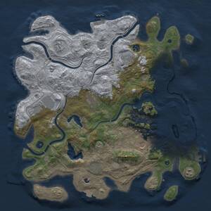 Thumbnail Rust Map: Procedural Map, Size: 4250, Seed: 115840243, 15 Monuments