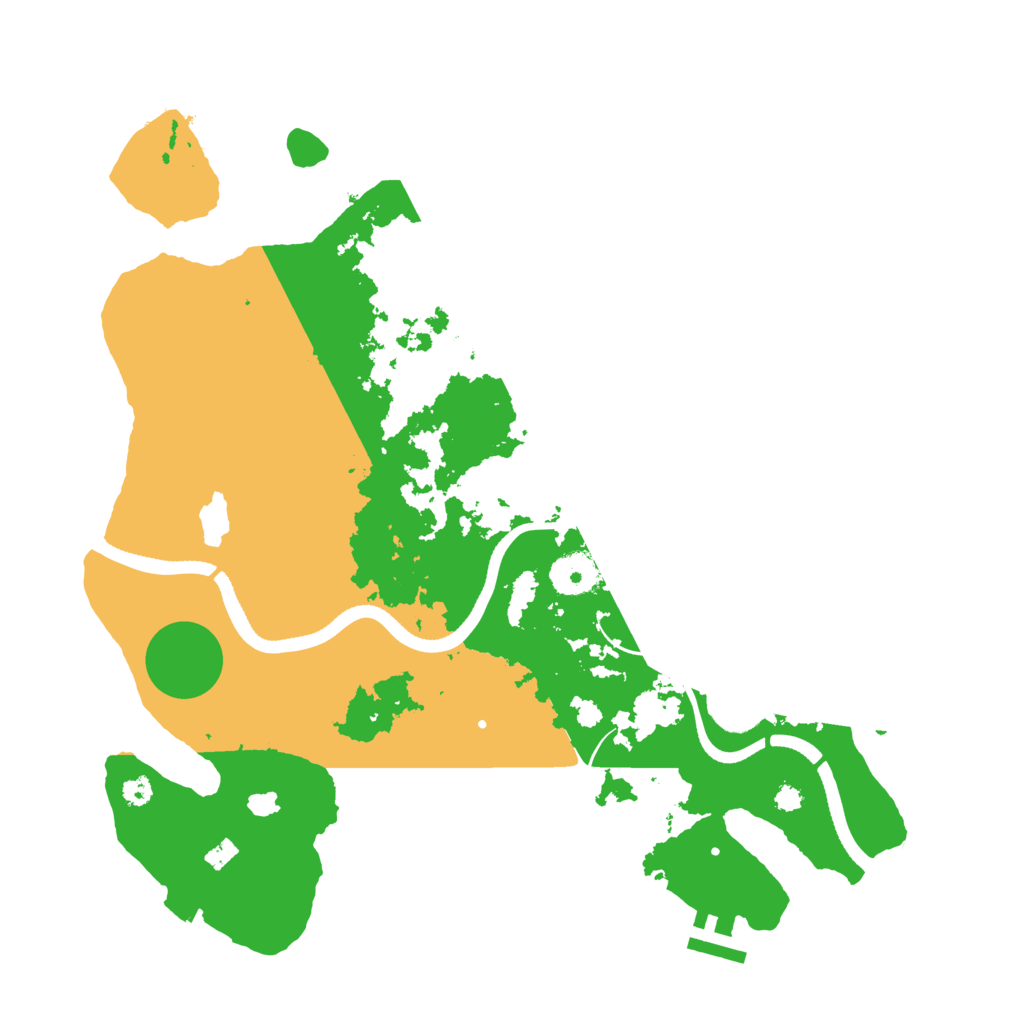 Biome Rust Map: Procedural Map, Size: 3500, Seed: 71334540