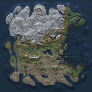 Thumbnail Rust Map: Procedural Map, Size: 4250, Seed: 852583457, 16 Monuments