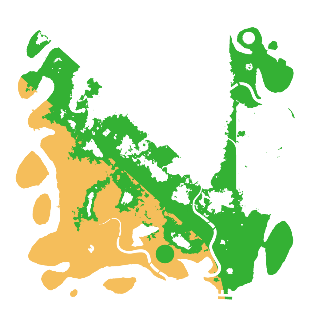 Biome Rust Map: Procedural Map, Size: 4500, Seed: 1232841683
