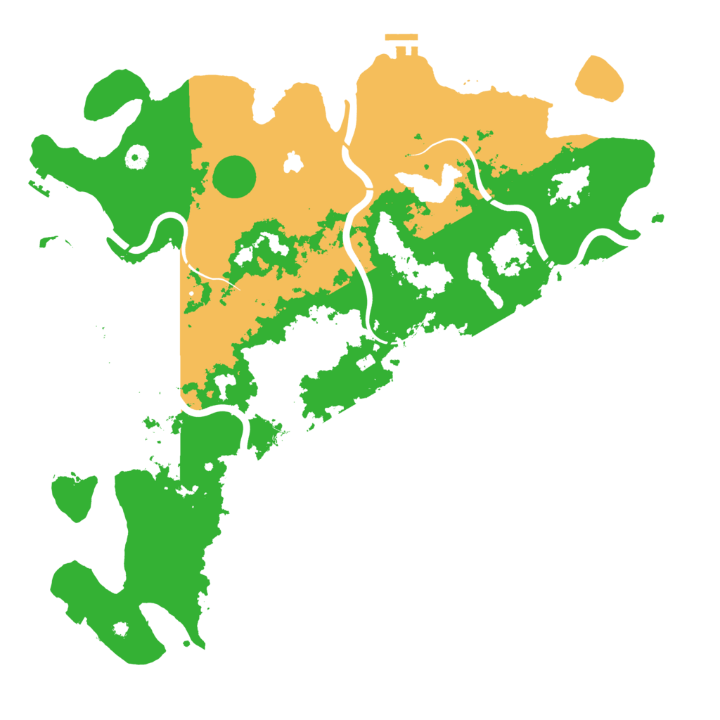 Biome Rust Map: Procedural Map, Size: 4450, Seed: 821880621