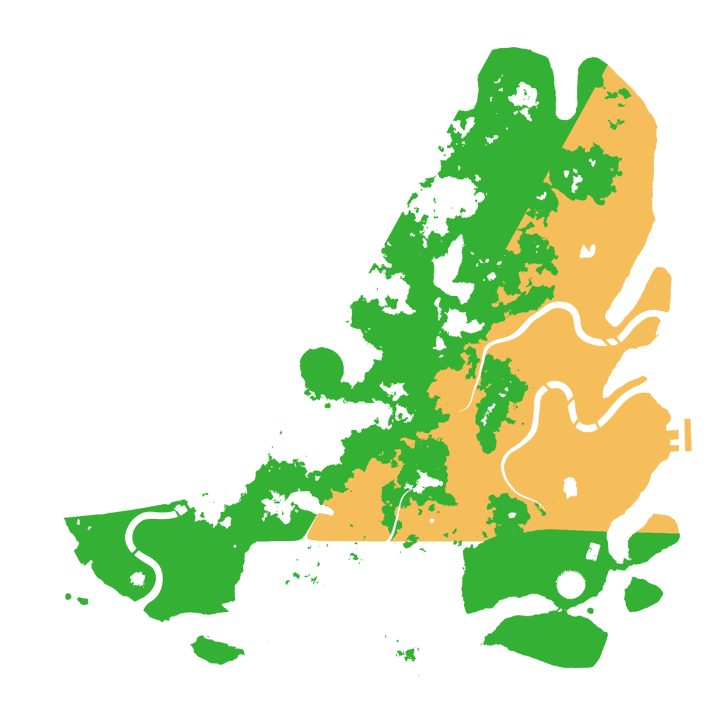 Biome Rust Map: Procedural Map, Size: 4500, Seed: 2017239912