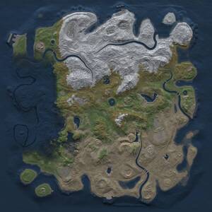 Thumbnail Rust Map: Procedural Map, Size: 4500, Seed: 4043151, 16 Monuments