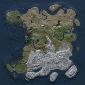 Thumbnail Rust Map: Procedural Map, Size: 4250, Seed: 1651061001, 14 Monuments