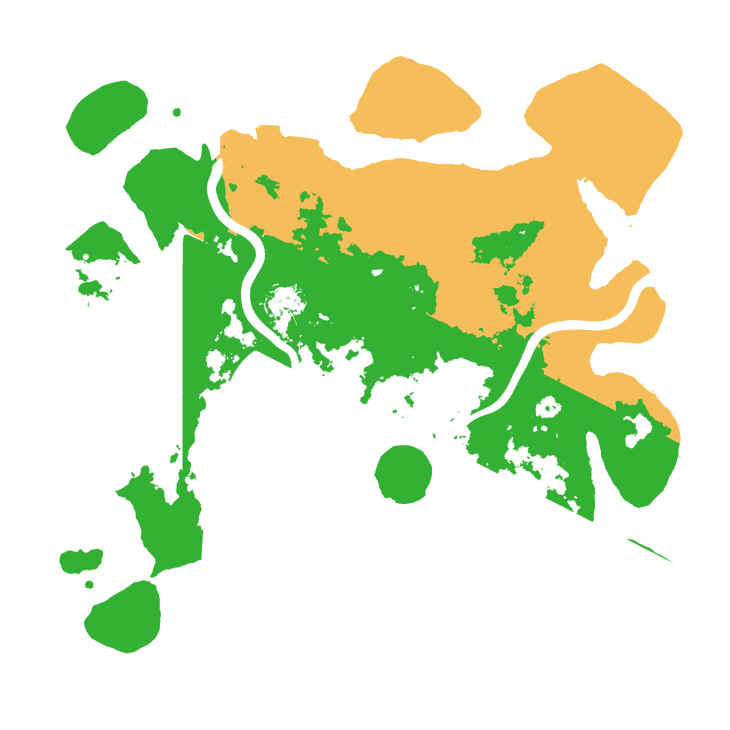 Biome Rust Map: Procedural Map, Size: 3500, Seed: 684830458