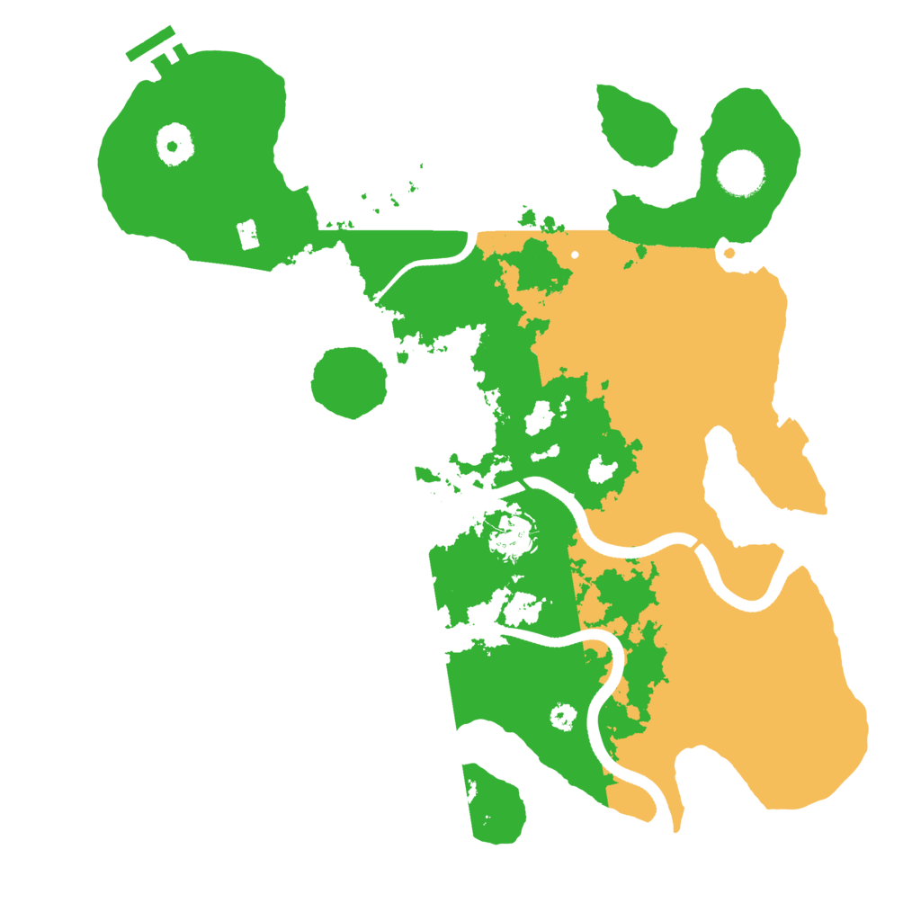 Biome Rust Map: Procedural Map, Size: 3500, Seed: 452316245