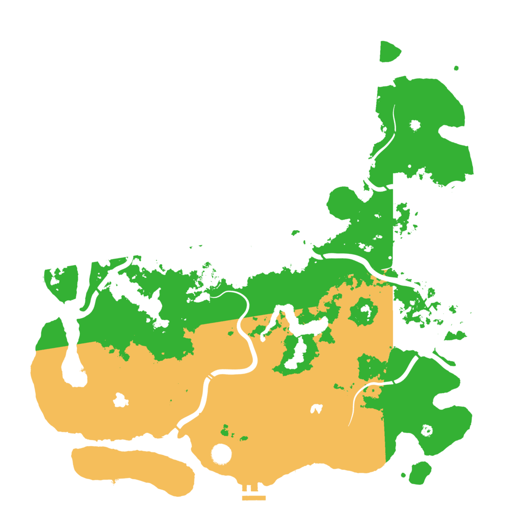 Biome Rust Map: Procedural Map, Size: 4500, Seed: 718254980