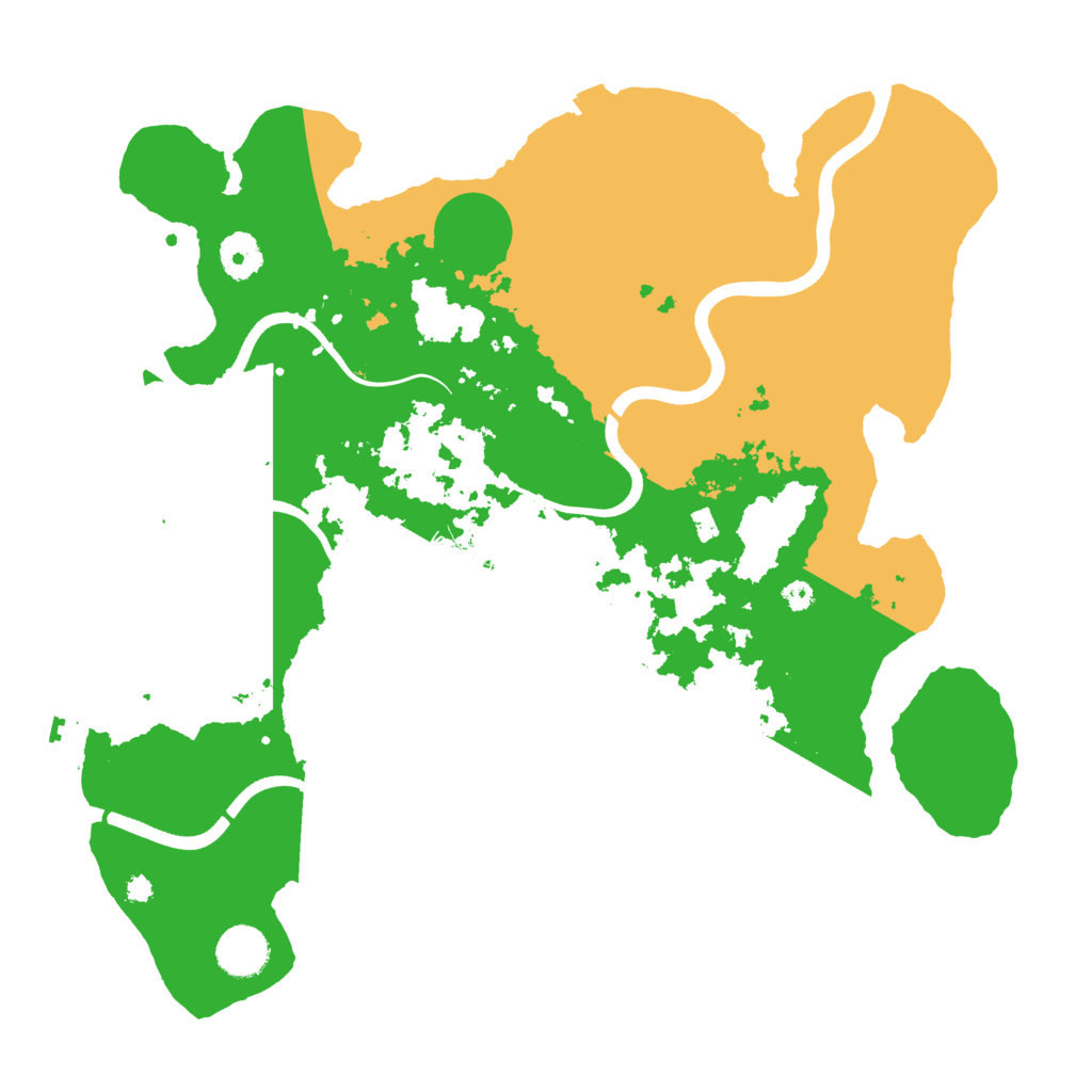 Biome Rust Map: Procedural Map, Size: 3700, Seed: 1958418201