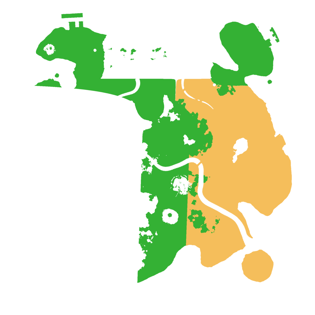 Biome Rust Map: Procedural Map, Size: 3000, Seed: 1459823