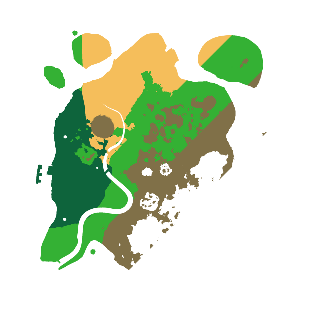 Biome Rust Map: Procedural Map, Size: 2500, Seed: 648730188