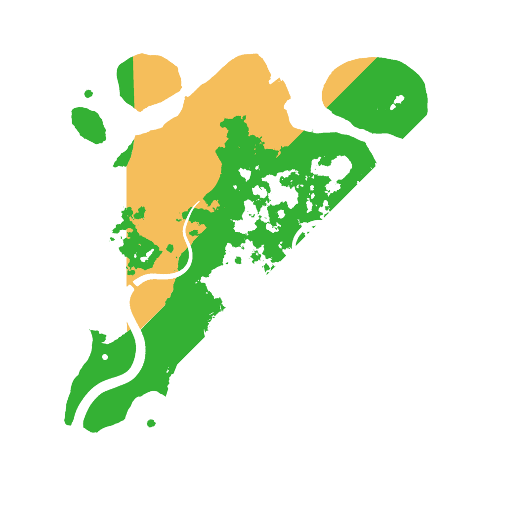 Biome Rust Map: Procedural Map, Size: 2500, Seed: 648730188