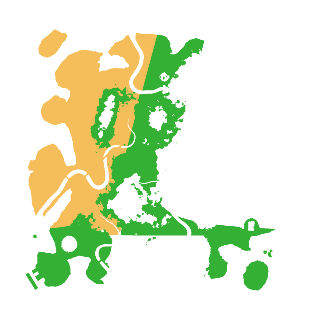 Biome Rust Map: Procedural Map, Size: 3500, Seed: 332277500