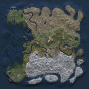 Thumbnail Rust Map: Procedural Map, Size: 4250, Seed: 75969, 15 Monuments