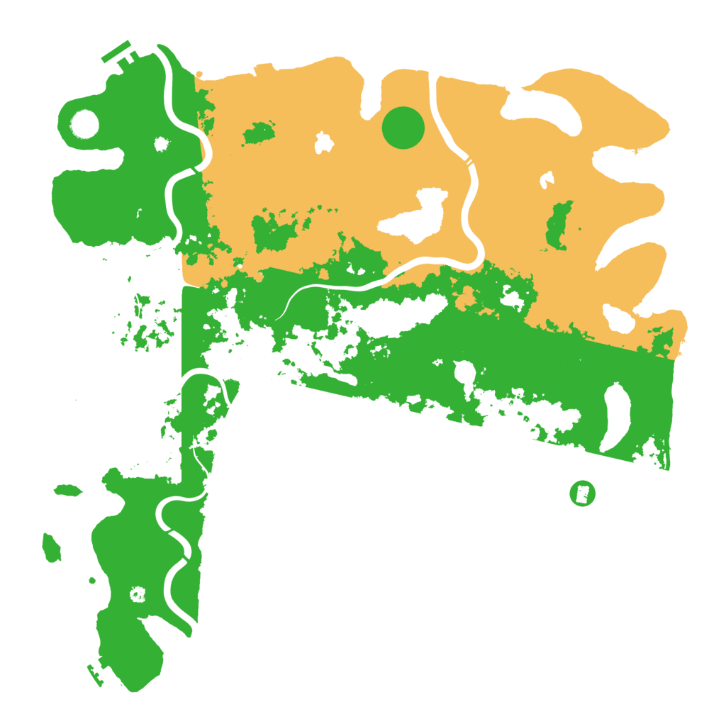 Biome Rust Map: Procedural Map, Size: 4500, Seed: 66674