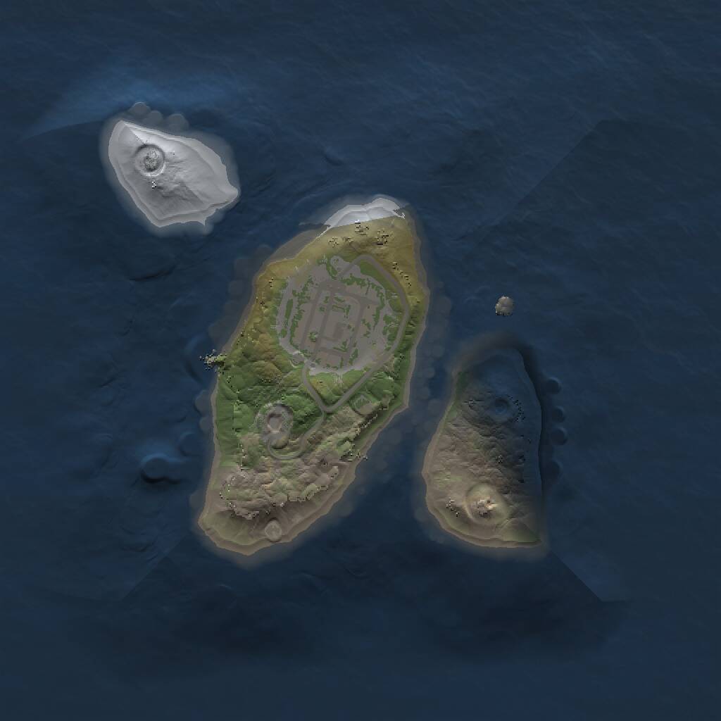 Rust Map: Procedural Map, Size: 1500, Seed: 1434229246, 2 Monuments